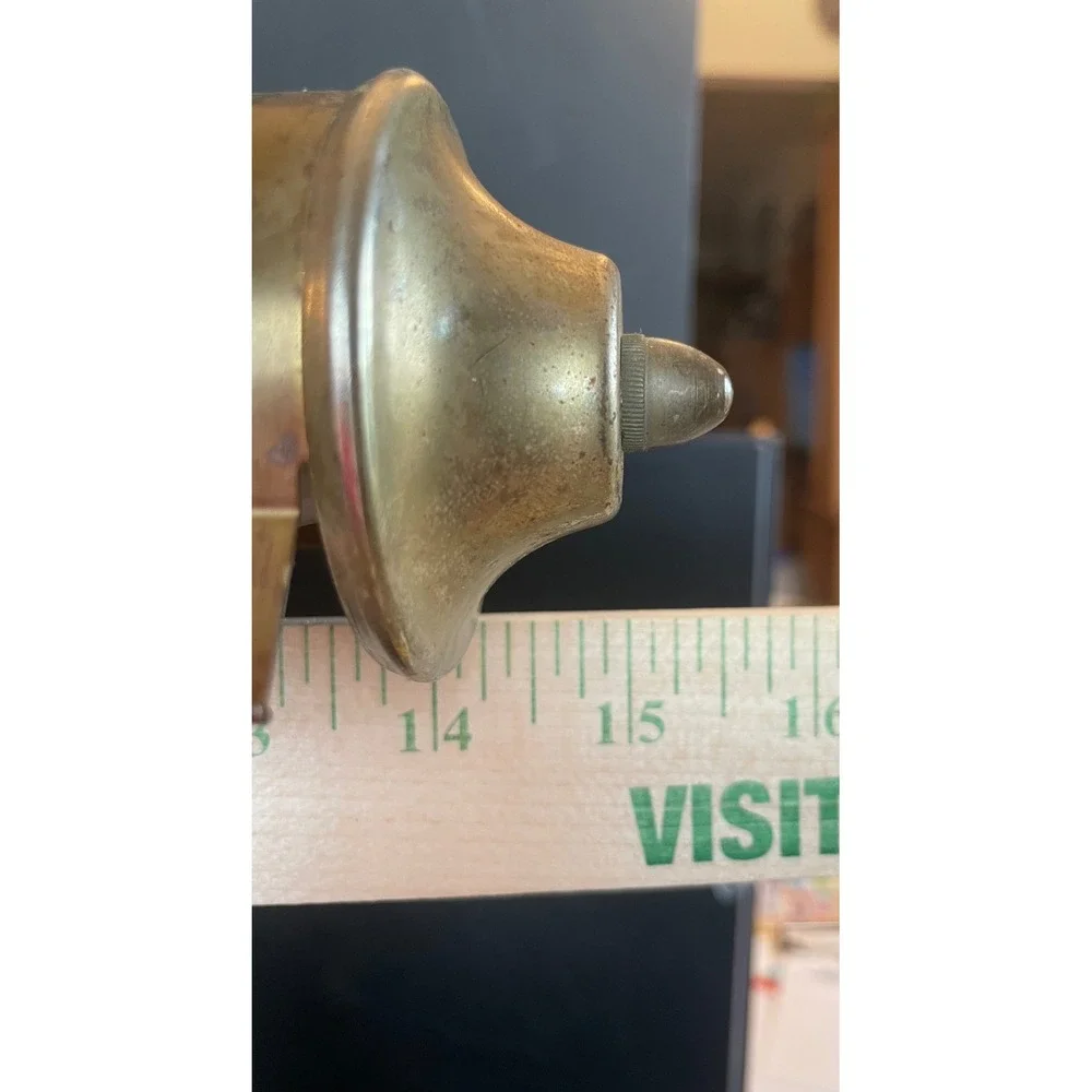 Vintage Brass Piano Desk Lamp Music Treble Clef Note Adjustable Table Light MCM